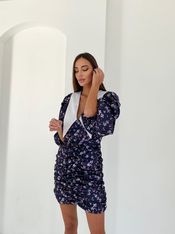 Bernadette Ruched Mini Dress