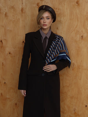 Irène Single-Breasted Wool Coat – Black