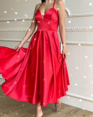 Prudence Satin Halter Maxi Dress