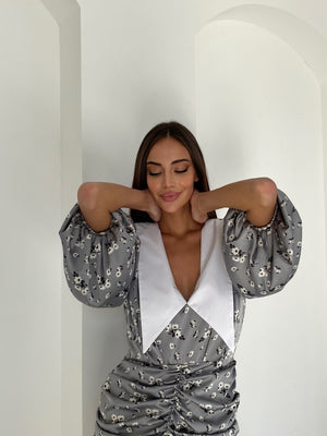 Bernadette Ruched Mini Dress