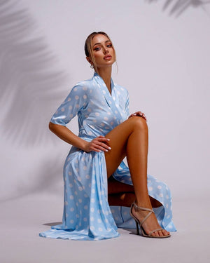 Aurore Wrap Midi Dress