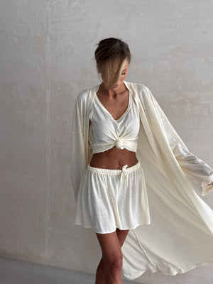 Albertine Knit Three-Piece Lounge Set – Butter