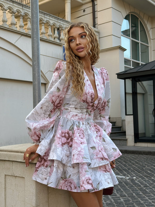 Amalia Flounce Dress