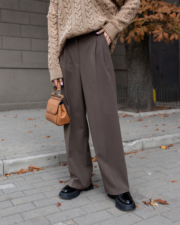 Céline Knit Top & Wide-Leg Set