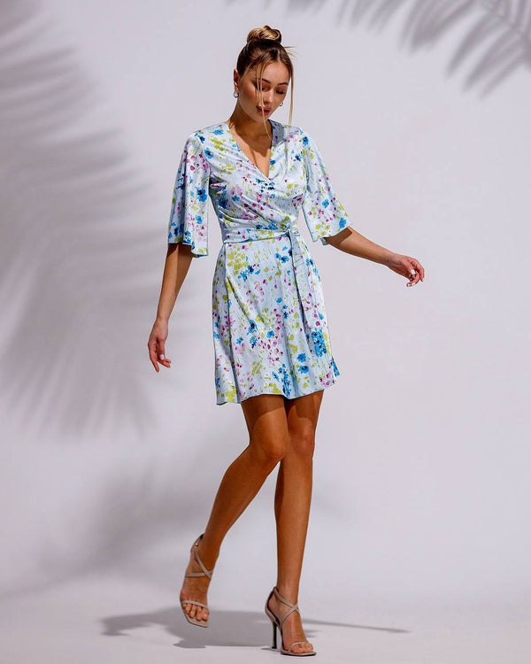Suzanne Printed Flared Dress
