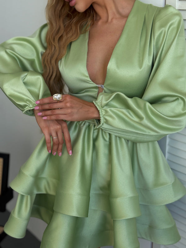 Emmanuelle Poplin Tiered Shirt Dress