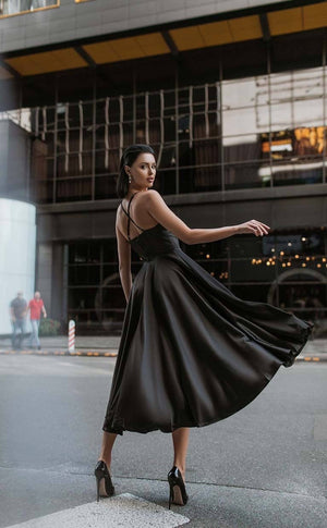 Prudence Satin Halter Maxi Dress