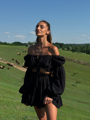 Séraphine Broderie Top & Skirt Set