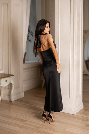 Océane Halter Jumpsuit – Black
