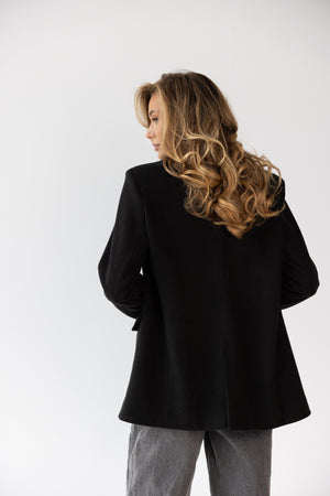 Adrienne Oversized Blazer – Black