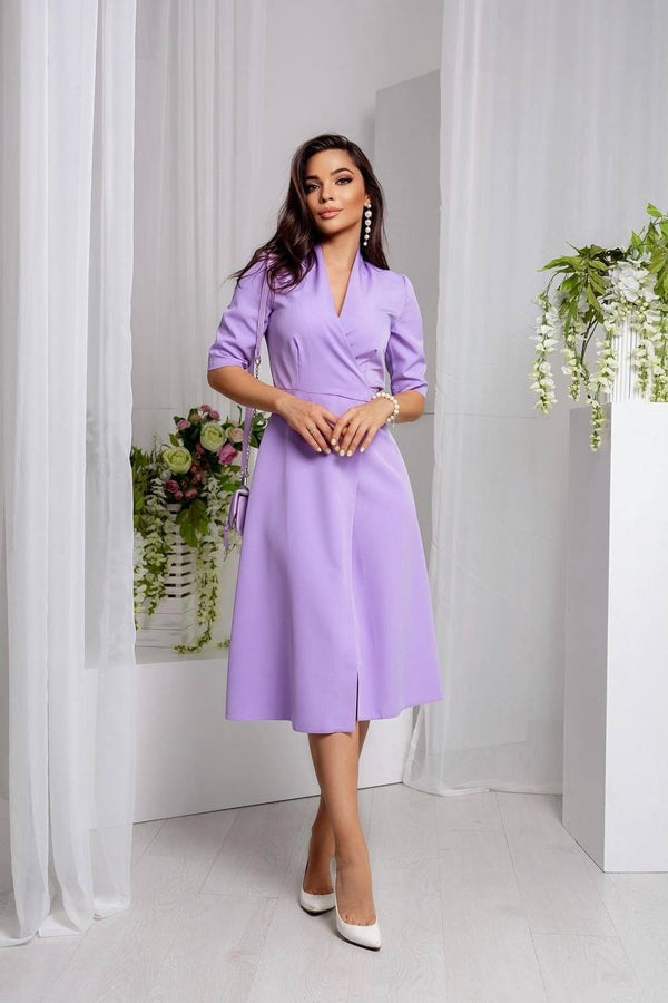 Lucile Tie-Back Midi Dress