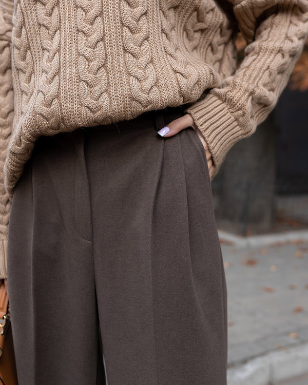 Céline Knit Top & Wide-Leg Set