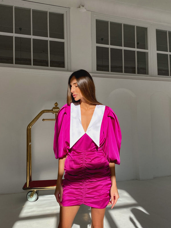 Bernadette Ruched Mini Dress