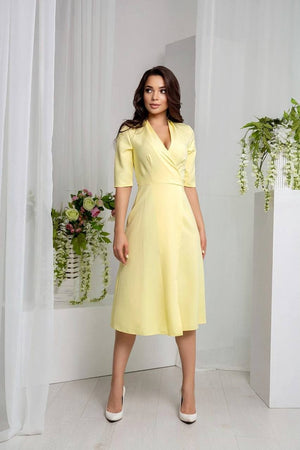 Lucile Tie-Back Midi Dress