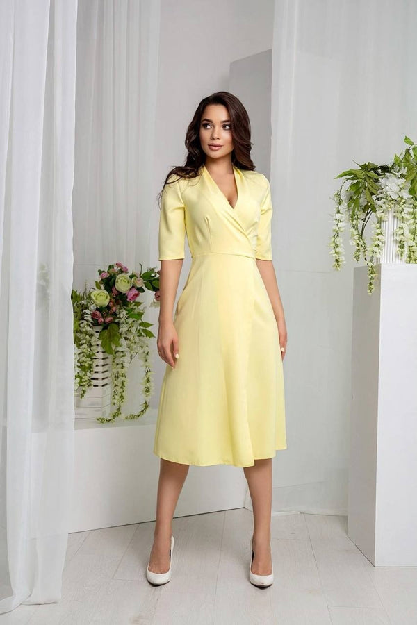 Lucile Tie-Back Midi Dress