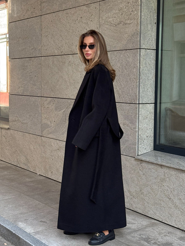 Solange Belted Longline Coat
