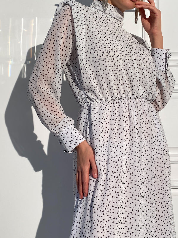 Roseline Printed Midi Dress