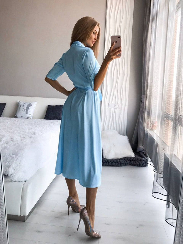 Aurore Wrap Midi Dress