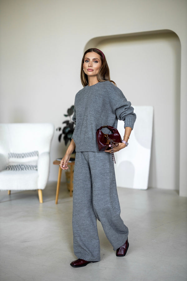 Anouk Knit Lounge Set – Grey