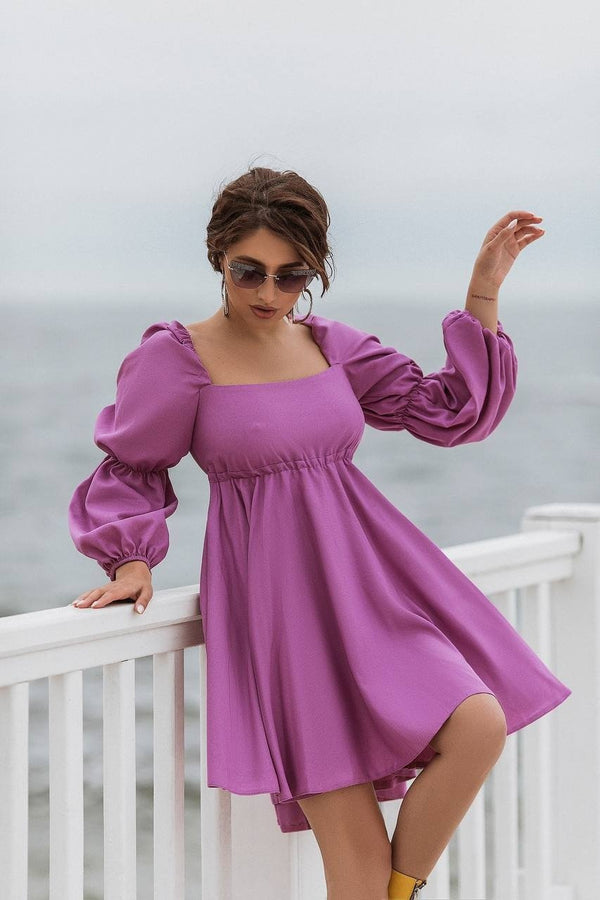 Coralie Off-Shoulder Puff Mini Dress