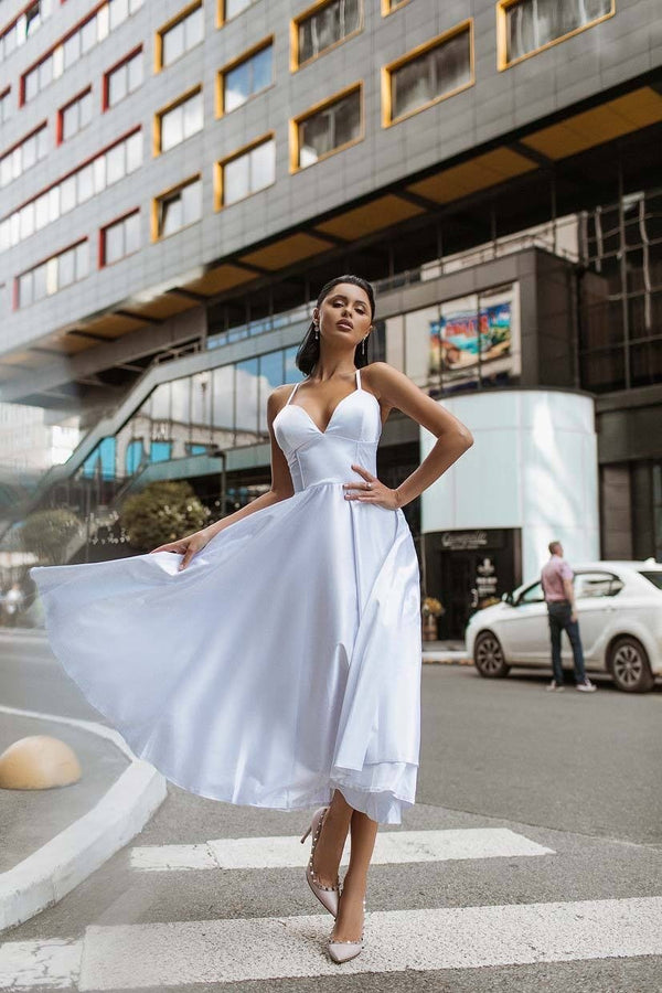 Prudence Satin Halter Maxi Dress