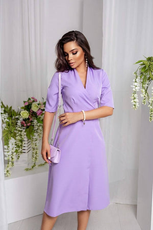 Lucile Tie-Back Midi Dress