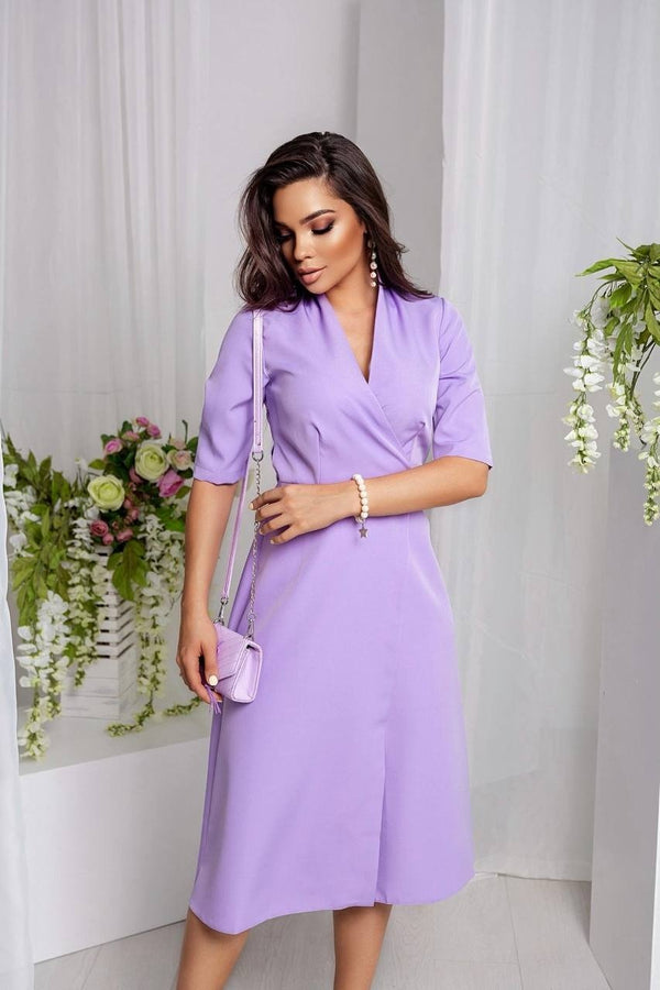 Lucile Tie-Back Midi Dress