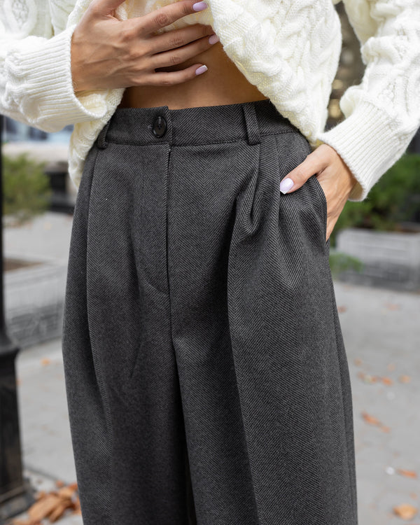 Céline Knit Top & Wide-Leg Set