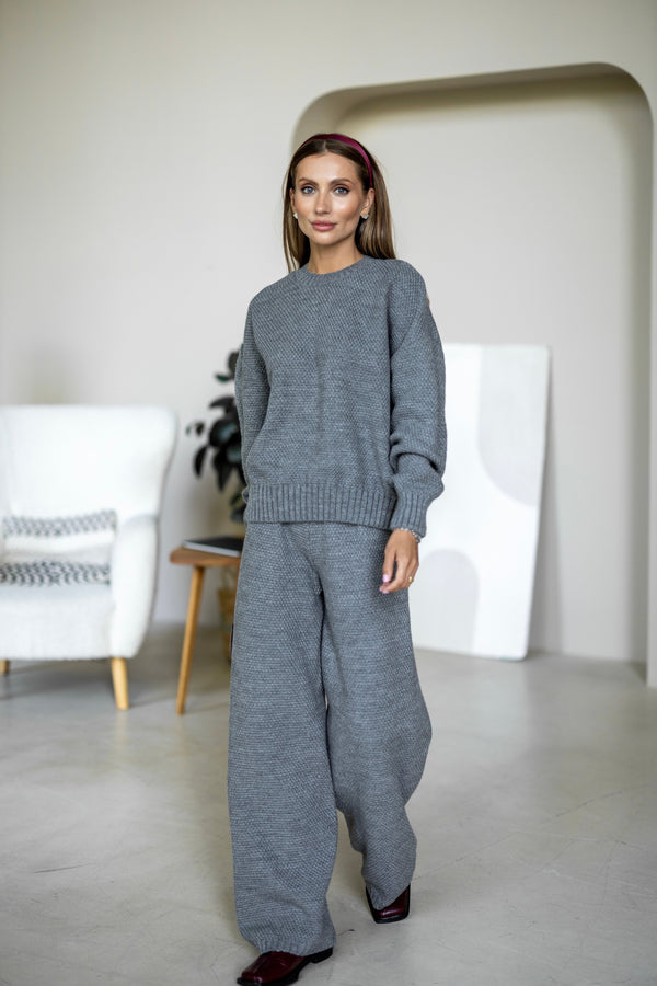Anouk Knit Lounge Set – Grey