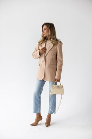 Adrienne Oversized Blazer – Beige