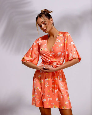 Suzanne Printed Flared Dress