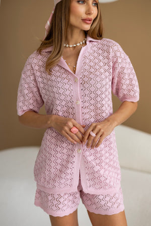 Nora Shirt & Shorts Set – Pink