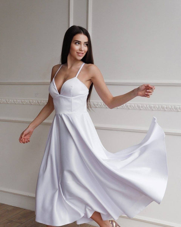 Prudence Satin Halter Maxi Dress