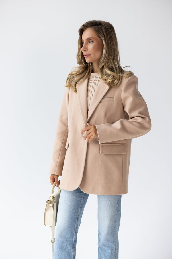 Adrienne Oversized Blazer – Beige