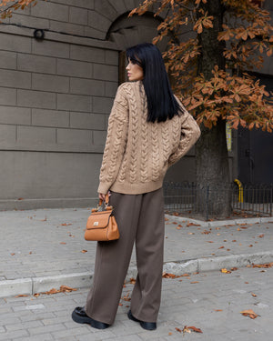 Céline Knit Top & Wide-Leg Set