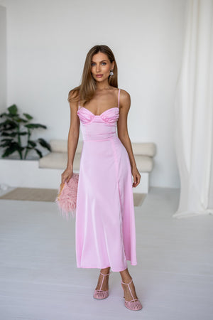 Léa Corset Slip Dress – Pink