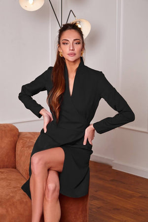 Philippine Long-Sleeve Wrap Dress