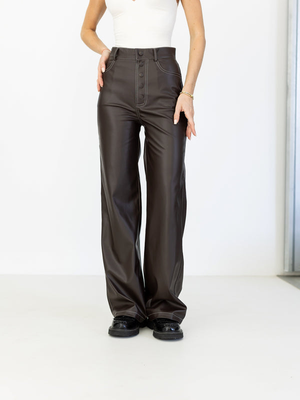 Astrid Belted Wide-Leg Trousers