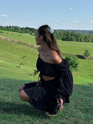 Séraphine Broderie Top & Skirt Set