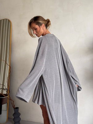 Albertine Knit Three-Piece Lounge Set – Grey