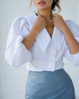 Violette Faux-Leather Mini Skirt