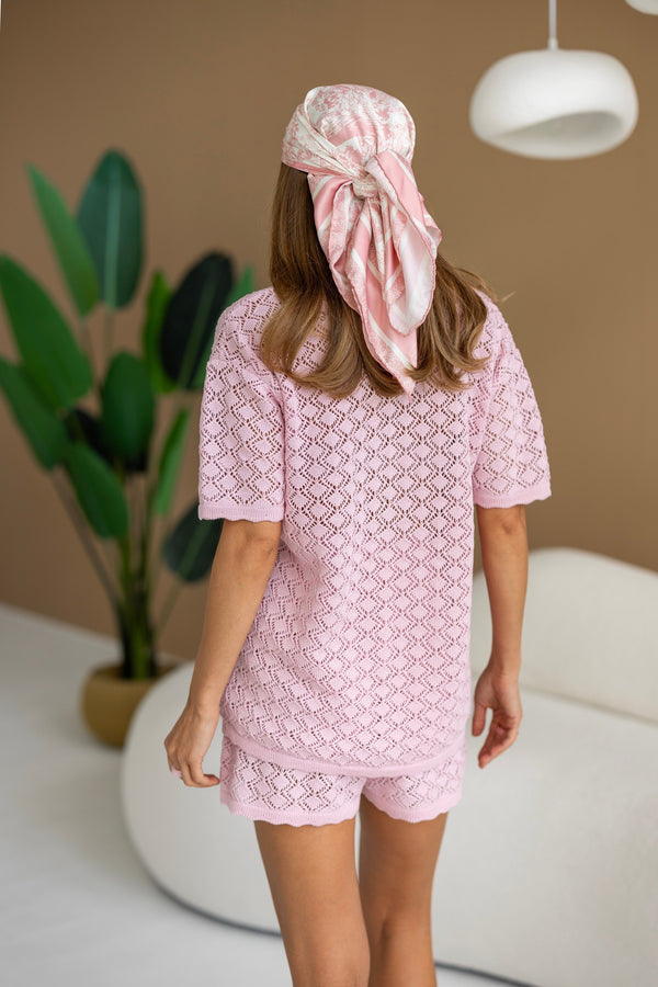 Nora Shirt & Shorts Set – Pink