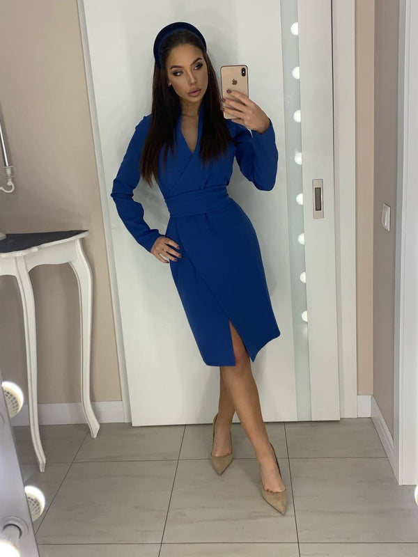 Philippine Long-Sleeve Wrap Dress