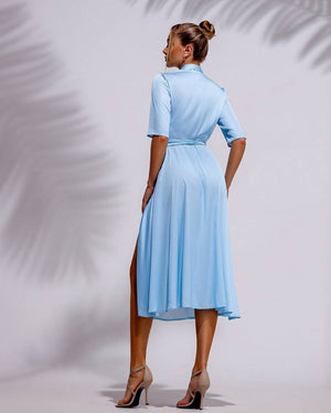 Aurore Wrap Midi Dress