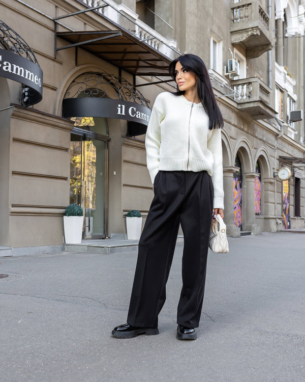 Céline Knit Top & Wide-Leg Set