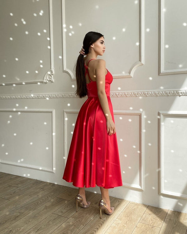 Prudence Satin Halter Maxi Dress