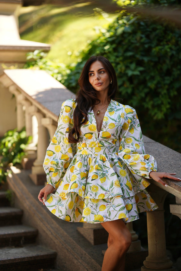 Amalia Flounce Dress