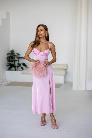 Léa Corset Slip Dress – Pink
