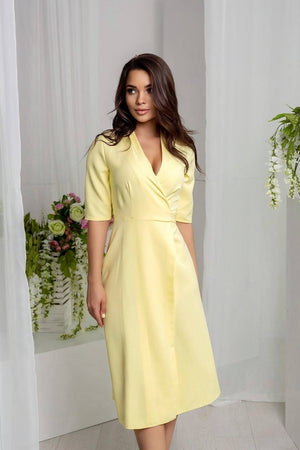 Lucile Tie-Back Midi Dress