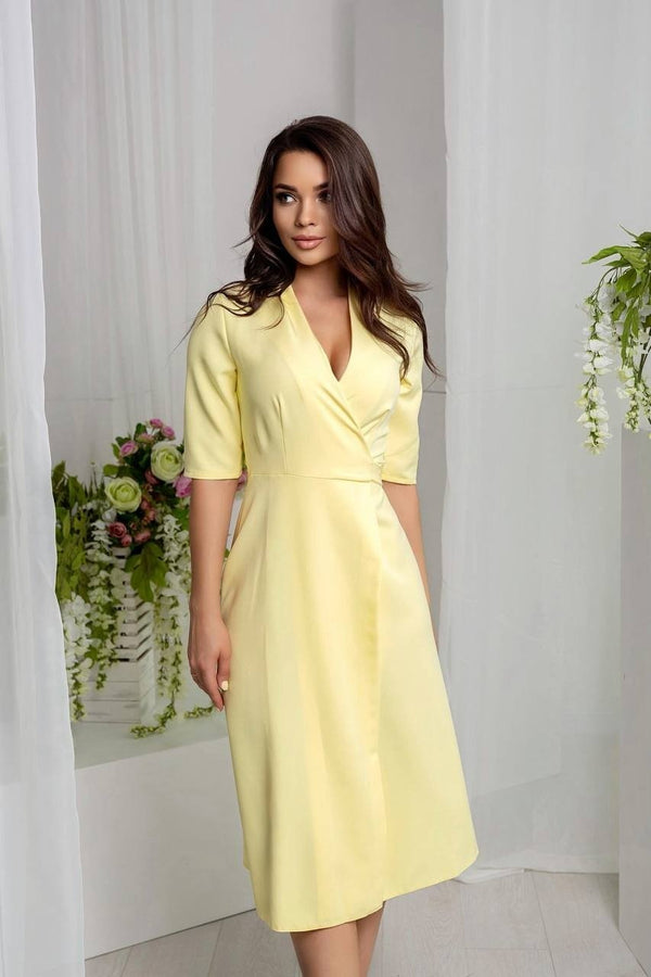 Lucile Tie-Back Midi Dress